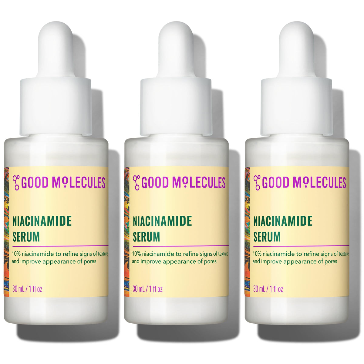 Good Molecules Niacinamide Serum - 10% Niacinamide to Target Blemishes, Nourishment, and Skin Tone - Ultra Hydrating Serum and Brightening Skin Care for Face