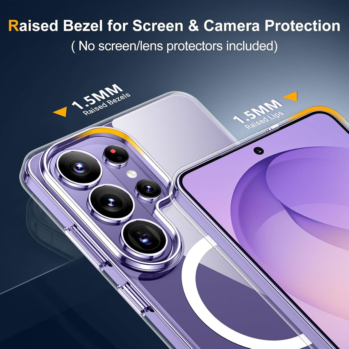 SPIDERCASE for Samsung Galaxy S26 Ultra Case,Built-in Stand,Clear