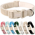 ARING PET Fall Dog Collar-Cotton Maple Leaves Dog Collar for Small Dogs, Adjustable Lightweight Dog Collars with Quick Release Buckle for Small Medium Large Dogs
