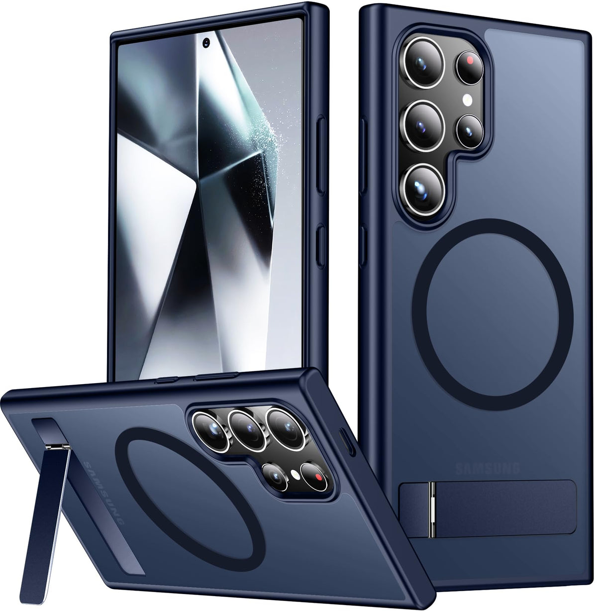 SPIDERCASE for Samsung Galaxy S26 Ultra Case,Built-in Stand,Clear