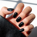 Glamnetic Press On Nails - Short Round, Glossy Fake Nails 30 Pc Full Kit | Neutral press on nails, 12 sizes. Everyday glue-on set. Waterproof, chip-resistant, up to 2 weeks wear
