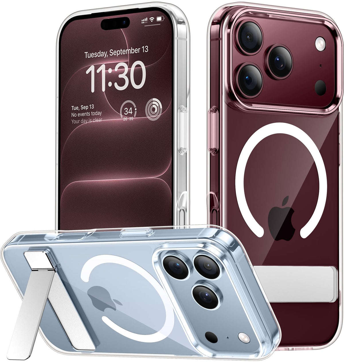 SPIDERCASE for Samsung Galaxy S26 Ultra Case,Built-in Stand,Clear