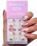 BTArtbox Press On Nails, Cream Puff, Short Almond, Ombre Off White, 32Ct | 2+ Weeks Wear, Salon-Quality Natural Nails, 10-Minute Easy Daily Application, Fast Removal, 16 Sizes, All-in-One Complete Kit