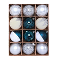 HipTree 12ct 2.36 in Copper Gold Velvet Baubles for Tabletop Christmas Tree
