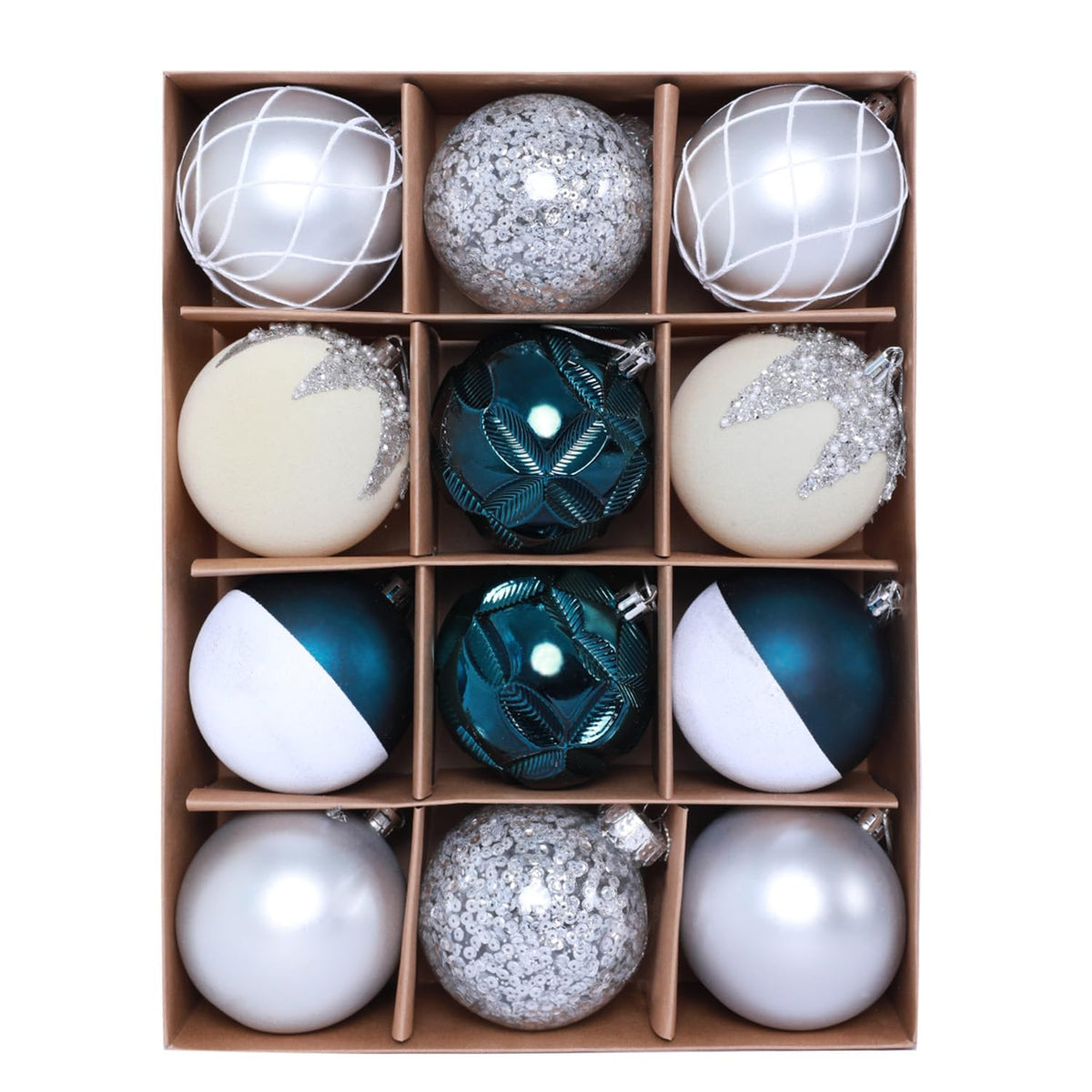 HipTree 12ct 2.36 in Copper Gold Velvet Baubles for Tabletop Christmas Tree