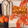 RABUSOFA Rust Orange Maple Leaves Fall Pillow Covers 12x20 Inch