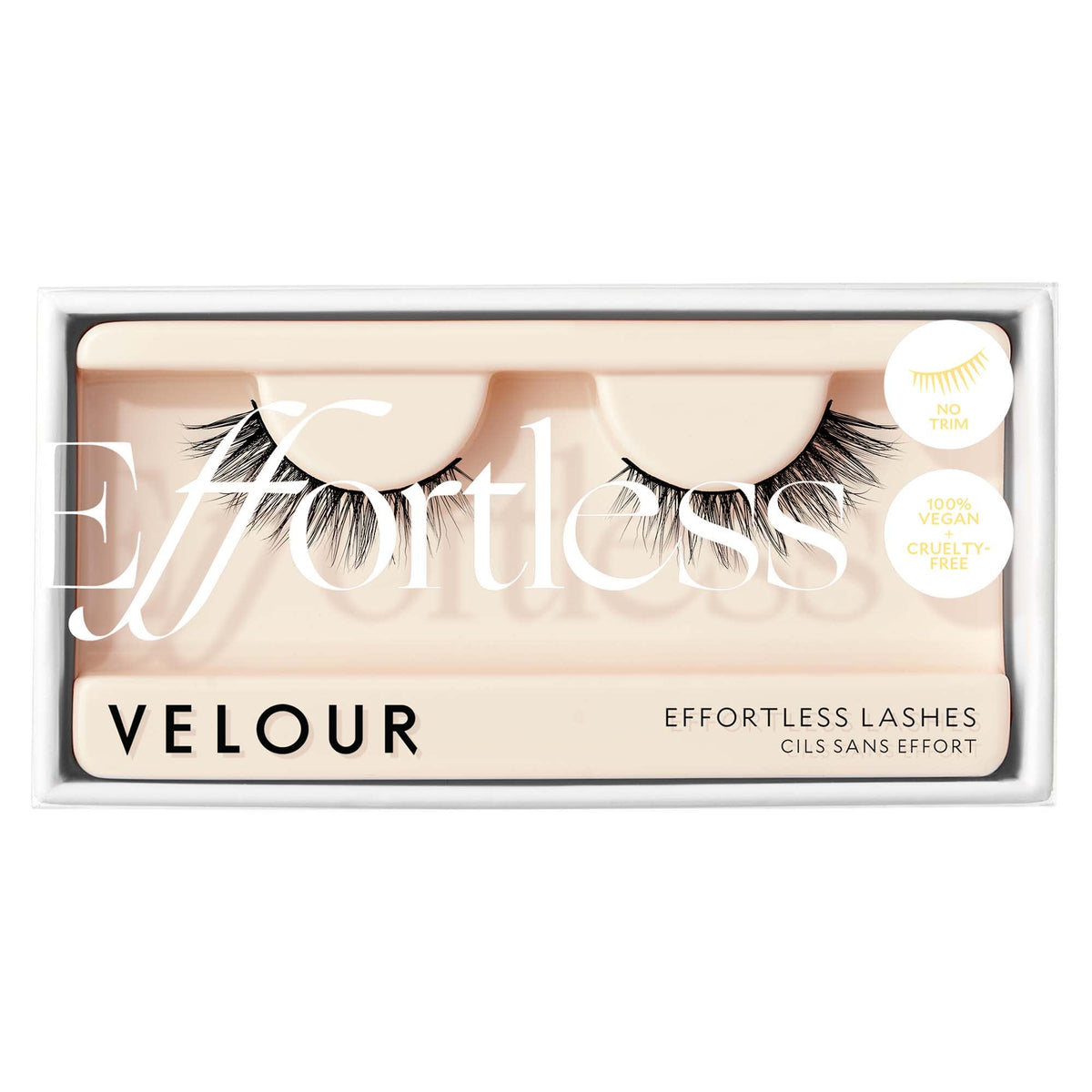 Velour Effortless Lashes, Natural Looking False Eyelashes, Fluffy & Lightweight No Trim Eyelashes, Reusable Fake Lashes For All Eye Shapes, Vegan & Cruelty-Free, Lash Glue not Included (Final Touch)