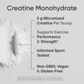 Sports Research® Creatine Monohydrate Powder 5g, Unflavored (100 Servings) | Micronized Creatine Supporting Lean Muscle, Performance & Workout Recovery | Informed Sport, Non-GMO, Gluten-Free