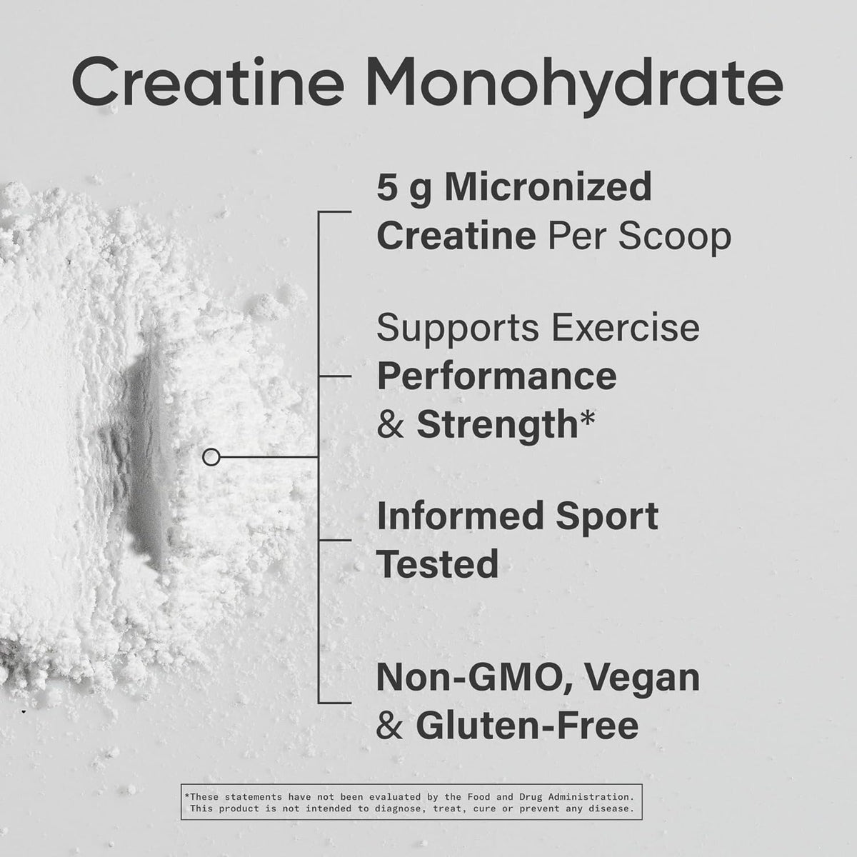 Sports Research® Creatine Monohydrate Powder 5g, Unflavored (100 Servings) | Micronized Creatine Supporting Lean Muscle, Performance & Workout Recovery | Informed Sport, Non-GMO, Gluten-Free