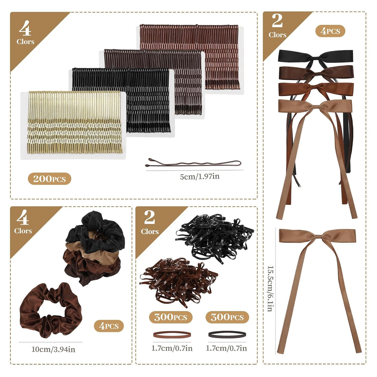 860Pcs Hair Accessories Set for Woman