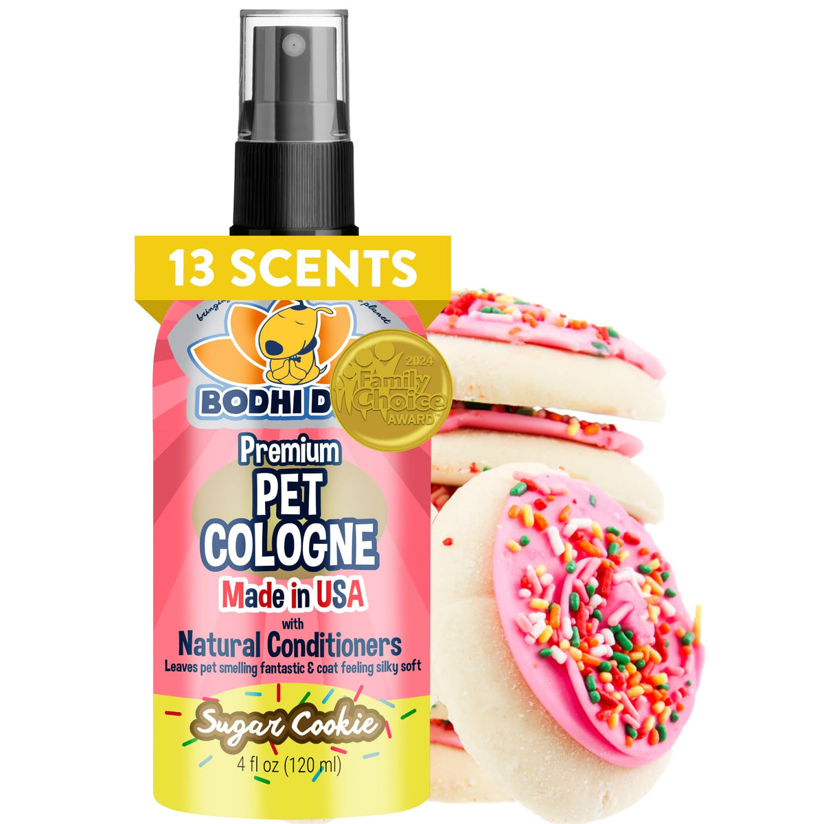 Bodhi Dog Premium Dog Cologne - Deodorizing Dog Perfume & Conditioner for Dogs & Cats - Natural Long Lasting Spray - Keeps Pets Fresh All Day - Gentle, Safe Formula, Made in USA -Pumpkin Spice 4 Fl Oz