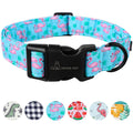 ARING PET Fall Dog Collar-Cotton Maple Leaves Dog Collar for Small Dogs, Adjustable Lightweight Dog Collars with Quick Release Buckle for Small Medium Large Dogs