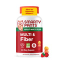 SmartyPants Plus Multi & Omegas Men and Women's Multivitamin Gummies with Omega 3 DHA/EPA, Vitamin D3, C, B12, B6, A, K, Zinc, Biotin, Clean Label, Three Fruit Flavors, 90 Count (30 Day Supply)