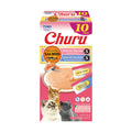 INABA Churu Cat Treats, Lickable, Squeezable Creamy Purée Cat Treat with Green Tea Extract & Taurine, 0.5 Ounces Each Tube, 20 Tubes, Tuna Variety