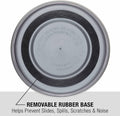 Loving Pets Bella Dog Bowls- Stainless Steel Dog & Cat Bowls - Spill Proof Dog Food Bowl, Cat Bowl, Puppy Essentials & Pet Supplies Great for Home & Travel (Medium 20-35 lbs, Blueberry)