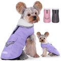 Dog Winter Coat for X-Large Dogs, Easy on Dog Snow Fleece Coat Velcro Waterproof Pet Puffer Jacket with Harness Hole Adjustable Reflective Quilted Pet Cold Weather Vest for Girl Female