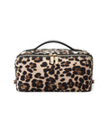 EACHY Travel Makeup Bag, Large Capacity Cosmetic Bag for Women, Waterproof PU Leather, Flat Open Portable Toiletry Bag for Skincare, Brushes & Travel Essentials