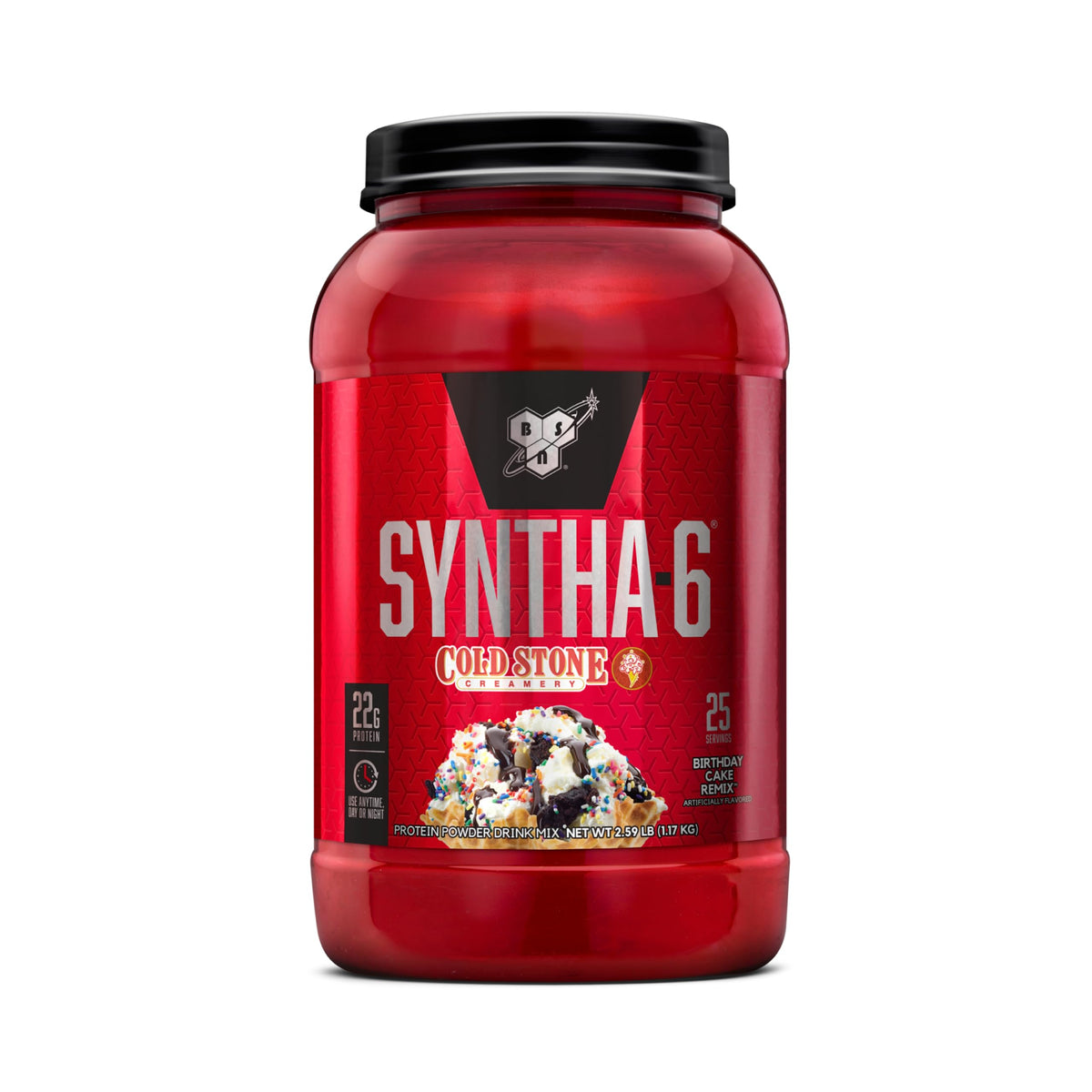 BSN SYNTHA-6 Whey Protein Powder, Micellar Casein, Milk Protein Isolate Powder, Vanilla Ice Cream, 5 Pounds, 48 Servings (Pack of 1) - Package May Vary