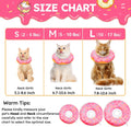 Hpetppy Cat Cone Collar Soft, Cat Recovery Collar for Wound Healing Cute Donut Adjustable Kitten Cones to Stop Licking Comfortable Lightweight Neck Elizabethan Collars for Kittens After Surgery