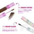 Kosas Air Brow Tinted Eyebrow Gel – Volumizing Brow Gel with Flexible Long-Lasting Hold, Clear