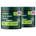 Wuffes Advanced Dog Hip and Joint Supplement with Glucosamine, Chondroitin, Omega 3, MSM, and Green Lipped Mussel, 60 Pork Flavored Chews for Small and Medium Dog Breeds