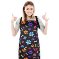 Dog Grooming Waterproof Apron with 2 Pockets, Cute Animals Puppy Dog Pets Apron