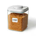 Pop Airtight Food Storage Containers with Lids for Kitchen Pantry Organizing Stackable Container for Cereal Snack Flour Sugar Coffee Spaghetti -12 Pcs(1.2, 2.0, 2.7, 3.3qt)*3