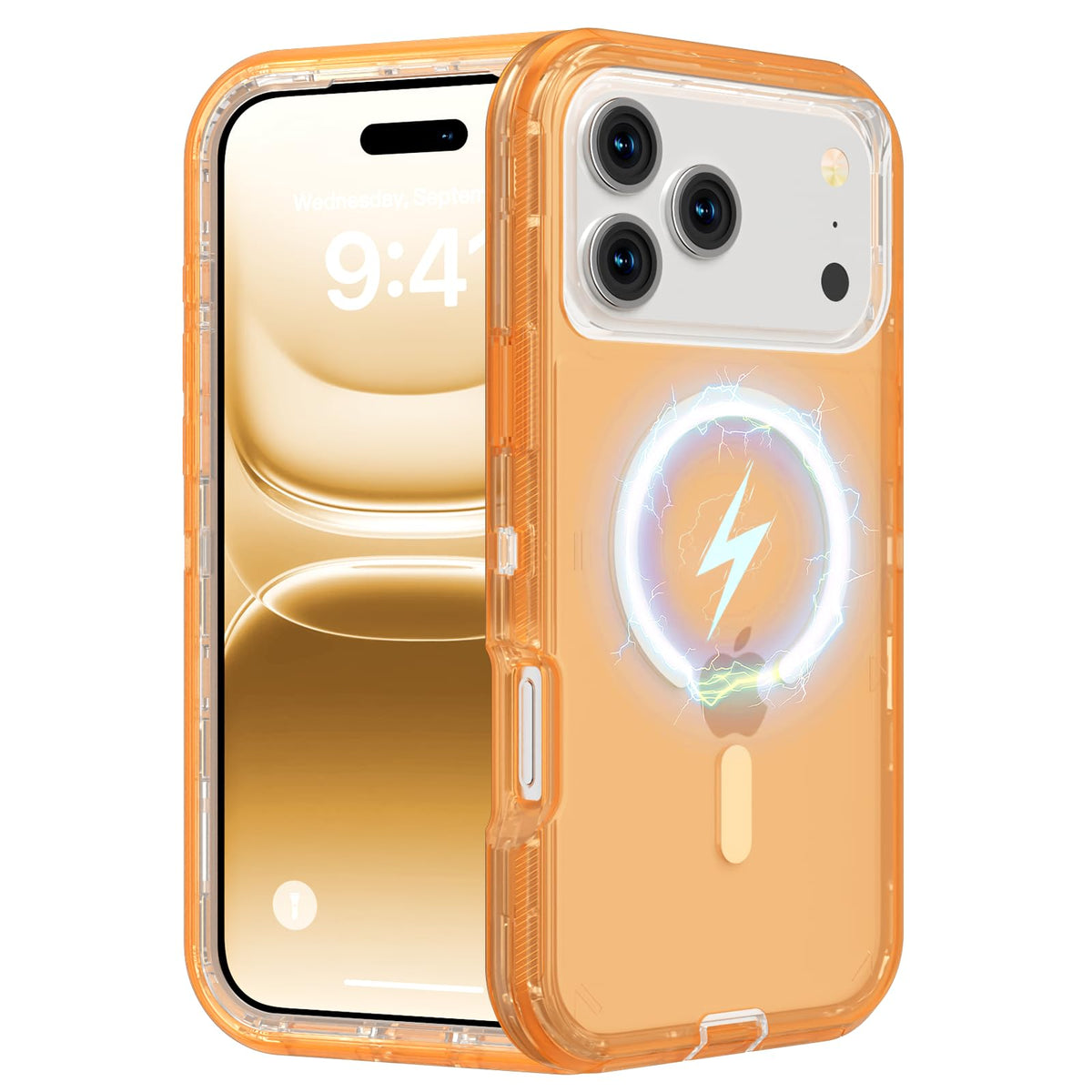 Follaroma Magnetic for iPhone 16 Plus Case, Heavy Duty Phone Cases, Clear