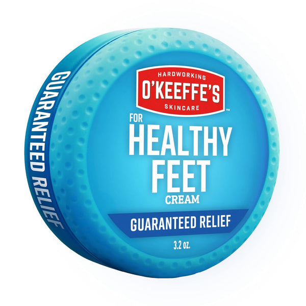 O'Keeffe's Healthy Feet Foot Cream, 3.2 oz Jar, 1-Pack For Extreme Dryness | Repairs Extremely Cracked, Dry Feet, Retains Moisture Levels, Hypoallergenic, Non-Greasy, Instantly Boosts Moisture