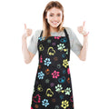 Dog Grooming Waterproof Apron with 2 Pockets, Cute Animals Puppy Dog Pets Apron