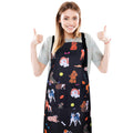 Dog Grooming Waterproof Apron with 2 Pockets, Cute Animals Puppy Dog Pets Apron