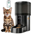 Automatic Cat Feeder, 4L/17 Cups Timed Dispenser for Cats & Dogs | Programmable 1-6 Meals & 1-12 Portions Daily, Anti-Jam Design, Dual Power Supply & Lock-Fresh Technology