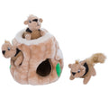 Outward Hound Hide-A-Squirrel Dog Toy – Interactive 2‑in‑1 Plush Puzzle with 6 Squeaky Removable Squirrels, X-Large