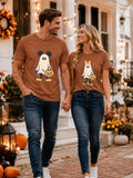 Halloween Shirts Cute Halloween Ghost Outfits Funny Pumpkin Graphic Tee Top