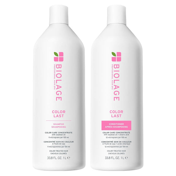 Biolage Color Last Shampoo & Conditioner Set - Helps Protect and Maintain Color-Treated Hair, Hydrates and Adds Shine, Paraben & Silicone-Free, Vegan