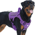Auroth Tactical Dog Harness for Large Dogs No Pull Adjustable Pet Harness Reflective K9 Working Training Easy Control Pet Vest Military Service Dog Harnesses Army Yellow L