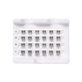 KISS Falscara DIY Eyelash Extension Lengthening Wisps - Featherlight Synthetic Reusable Artificial Eyelashes Multipack of 24 Mini Lash Clusters for that Authentic Eyelash Extension Look