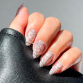 Glamnetic Halloween Press On Nails, Short Almond Glossy, Ghost Besties
