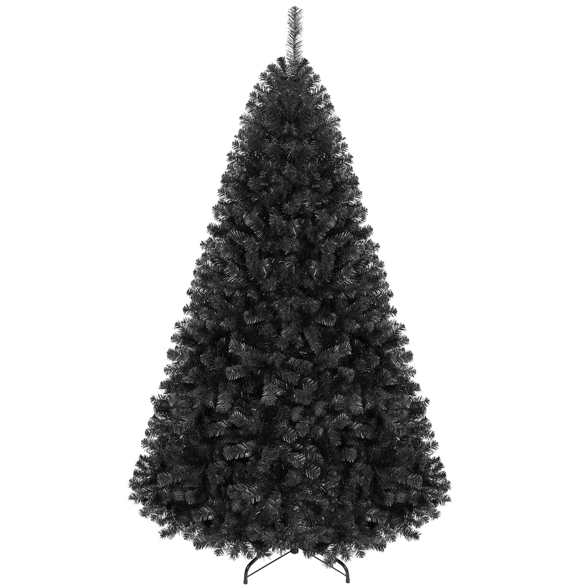 Goplus 6ft Sliver Artificial Christmas Tree with Electroplated Technolog