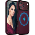 LOHASIC for iPhone 17 Leather Case, Magnetic Phone Case 6.3", Vintage Brown