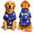 Personalized Halloween Dog Shirt, Custom Pet Shirt with Name, Pumpkin Bat Spider Web Dog Costume