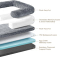 EHEYCIGA Orthopedic Foldable Human Dog Bed - 72x44x11, Grey