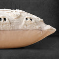 Halloween Ghost Decorative Pillow Covers 18x18 Set of 2, Beige Soft Plush Faux Fur Farmhouse Throw Cushion Cases for Fall Holiday Home Decorations