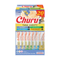 INABA Churu Cat Treats, Lickable, Squeezable Creamy Purée Cat Treat with Green Tea Extract & Taurine, 0.5 Ounces Each Tube, 50 Tubes, Tuna & Chicken Variety