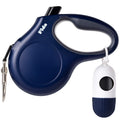 Fida Retractable Dog Leash for Small Breed up to 26 lbs, 16 ft Pet Walking Leash with Dispenser and Poop Bags, Anti-Slip Handle, Reflective Strong Nylon Tape, One-Handed Brake (S, White & Pink)