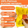 Fall Silicone Molds, Autumn Molds 3 Pack Silicone Pumpkin Thanksgiving Mold