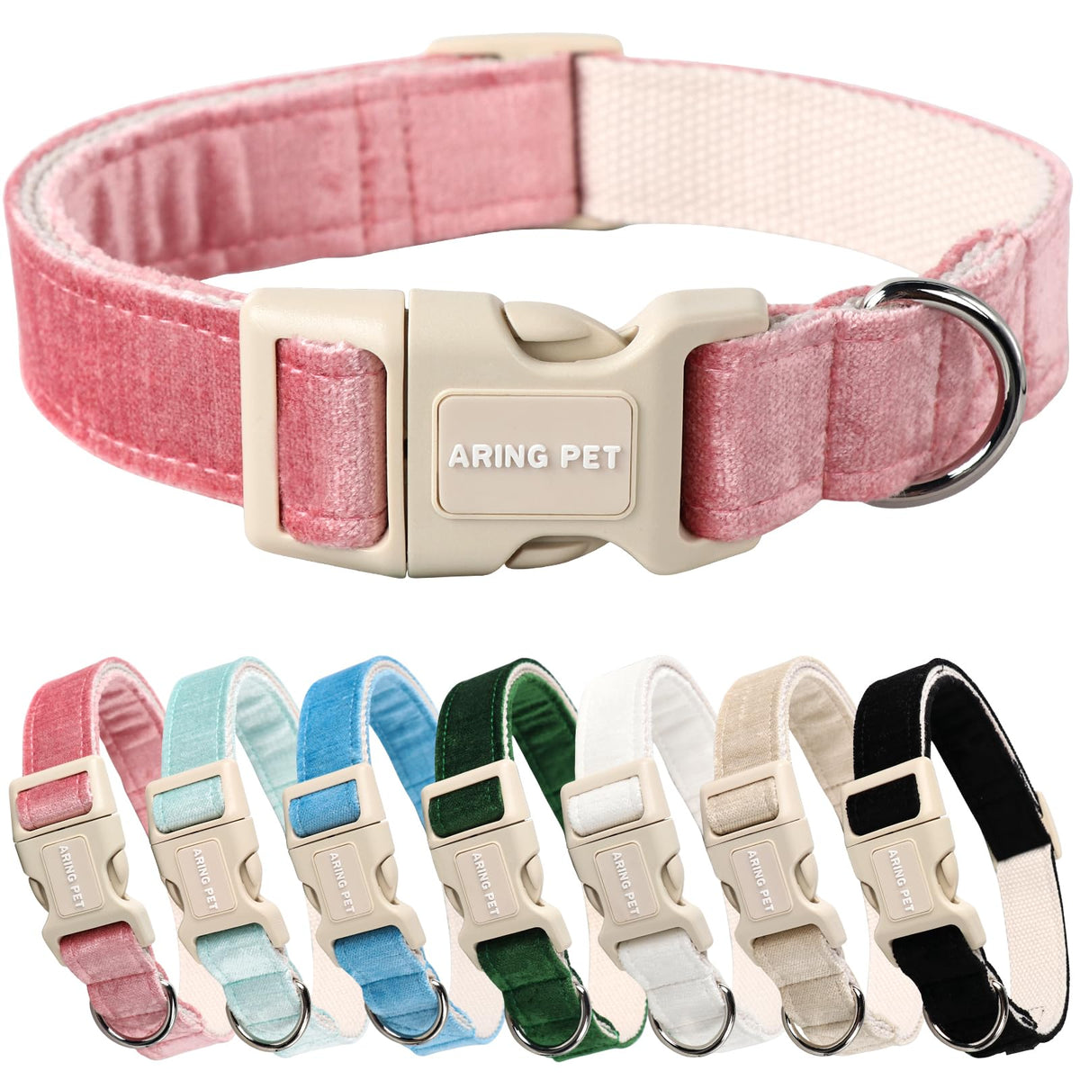 ARING PET Fall Dog Collar-Cotton Maple Leaves Dog Collar for Small Dogs, Adjustable Lightweight Dog Collars with Quick Release Buckle for Small Medium Large Dogs