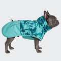 Spark Paws Dog Raincoat, Waterproof Windproof Rain Jacket, for Small Medium Large Extra Large Dogs, Reflective Breathable Full-Body Coverage Dry Suit - Neon White Navy Blue, 2XL