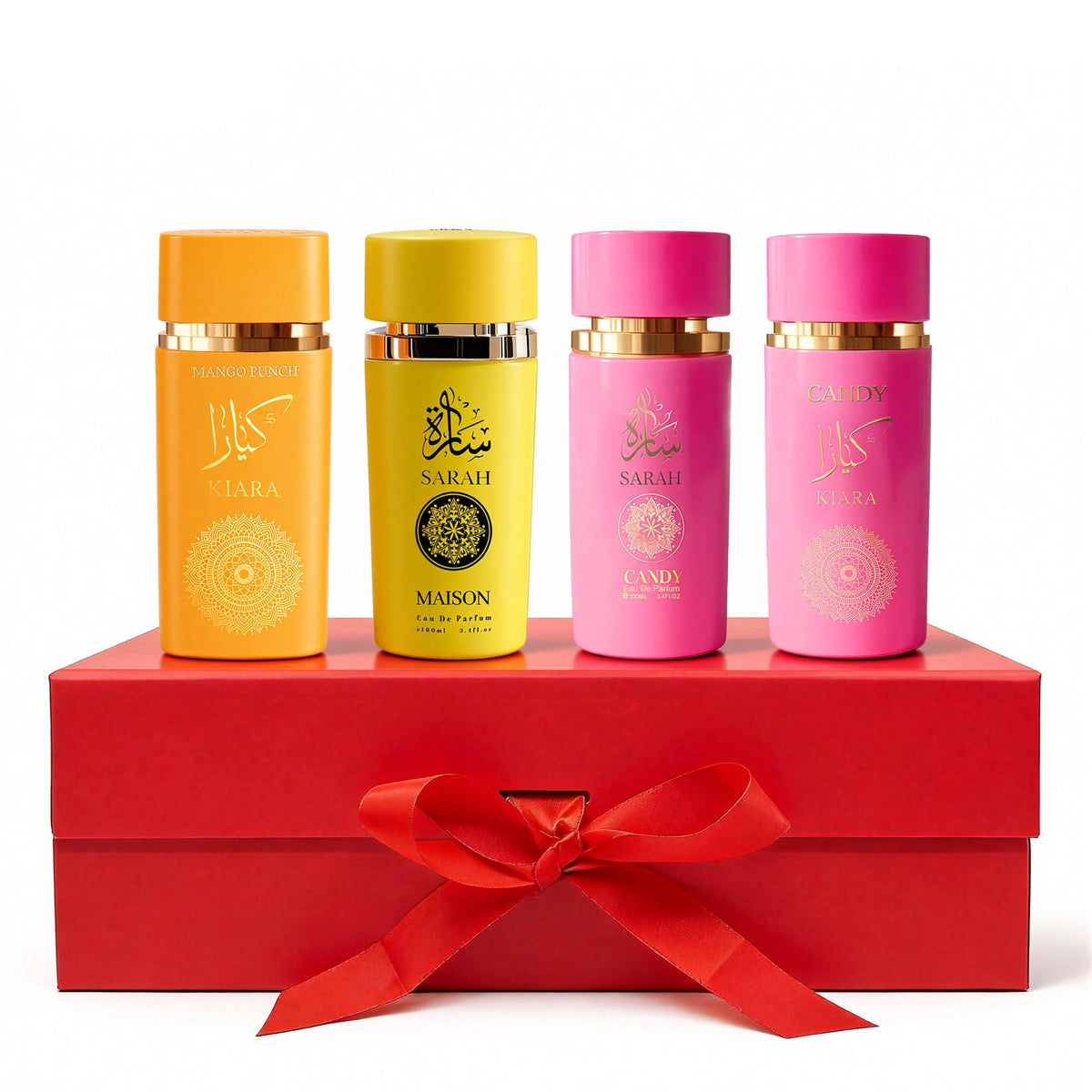 AFLUXE Women’s Perfume Set 4PCS, Long Lasting Eau De Fragrance