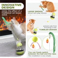TLKNG Cat Toy for Indoor Cats Enrichment Kitten Wobble Treat Dispenser Ball